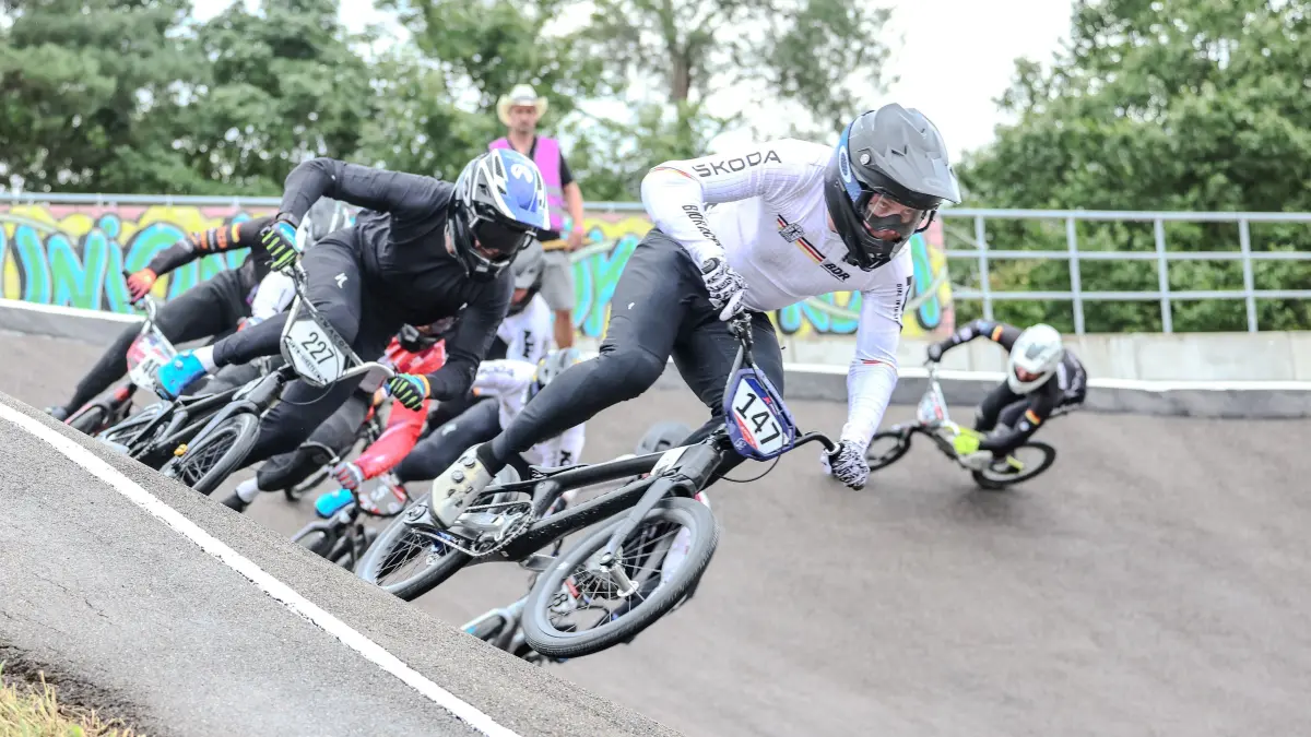 Jonas Ballbach aus Heiningen ist Beutscher Meister im BMX-Race.