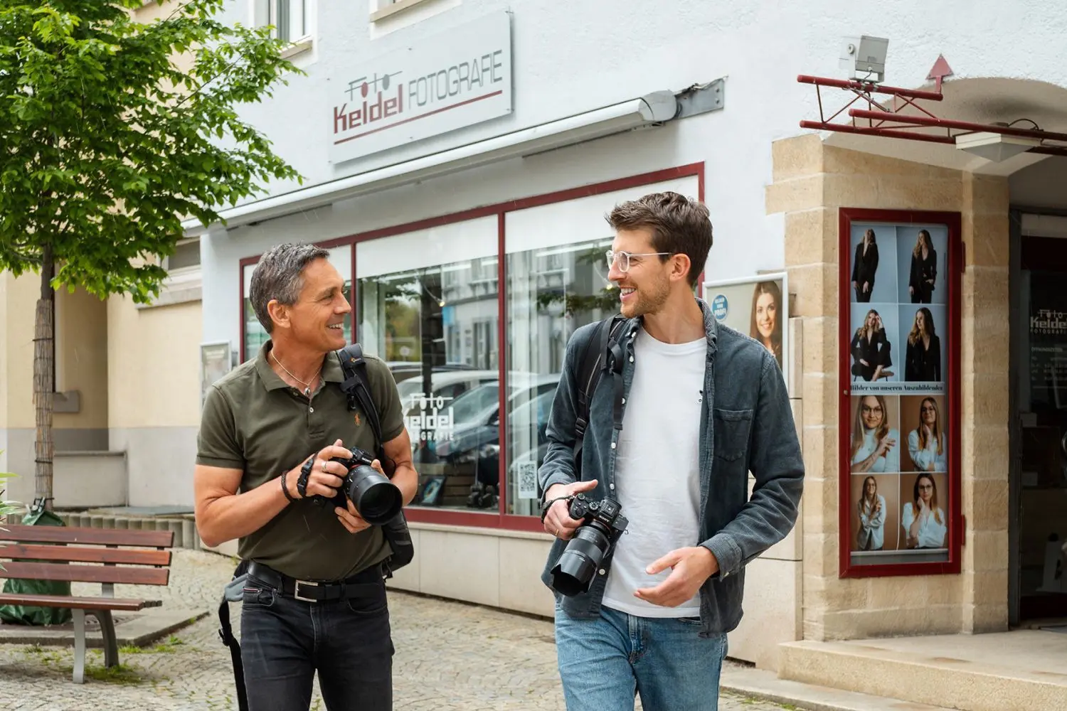 Martin Keidel (links) will das Hechinger Familiengeschäft in den kommenden Jahren an Dominik Wörner übergeben.⇥