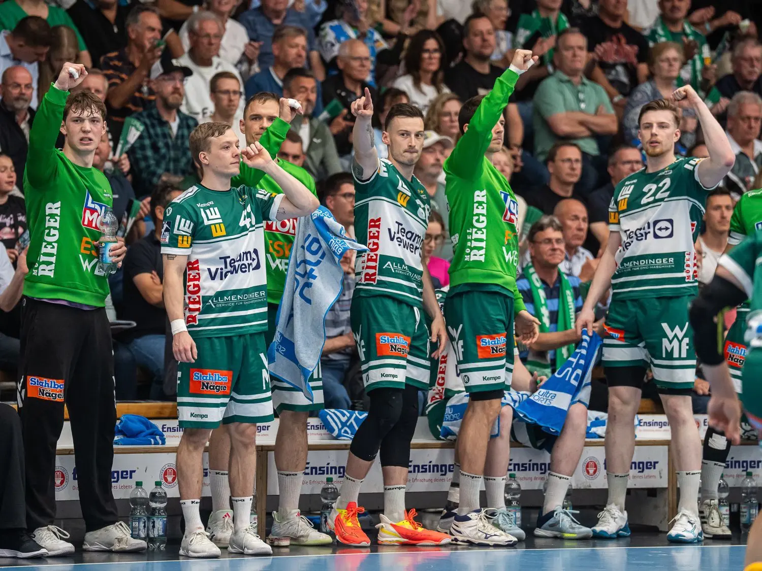 Wenig Gründe zum Jubeln gab es für die Bundesliga-Handballer von Frisch Auf Göppingen in der vergangenen Saison, das Team landete nach 34 Spieltagen auf Tabellenrang 15.⇥