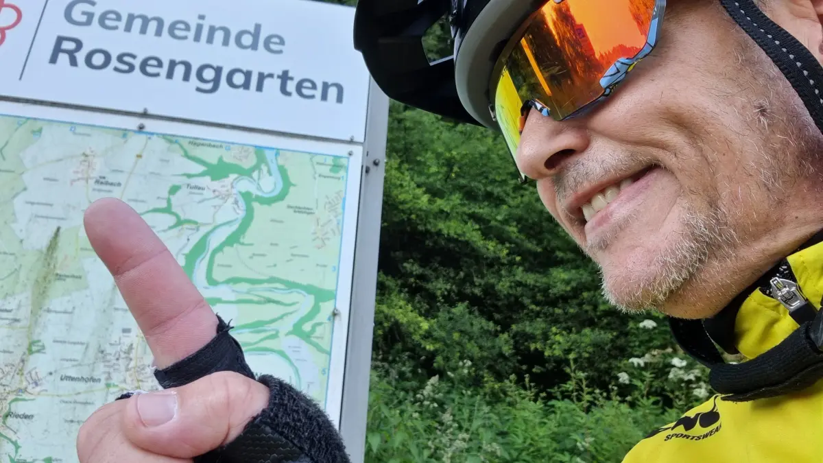 Marcus Schmid aus Lauchheim ist 315 Kilometer für die Tour de Herz gefahren