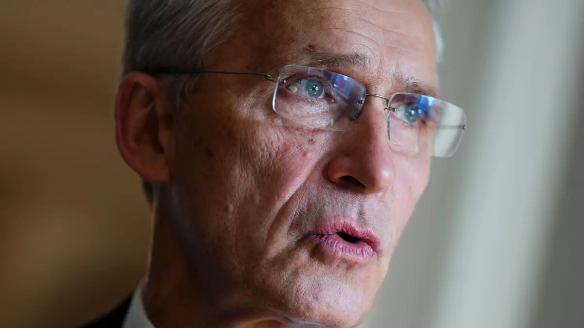 Nato–Generalsekretär Stoltenberg bei Interview in Ottawa: 20.06.2024, Kanada, Ottawa: NATO-Generalsekretär Jens Stoltenberg spricht bei einem Interview in Ottawa. Foto: Sean Kilpatrick/The Canadian Press/AP/dpa +++ dpa-Bildfunk +++