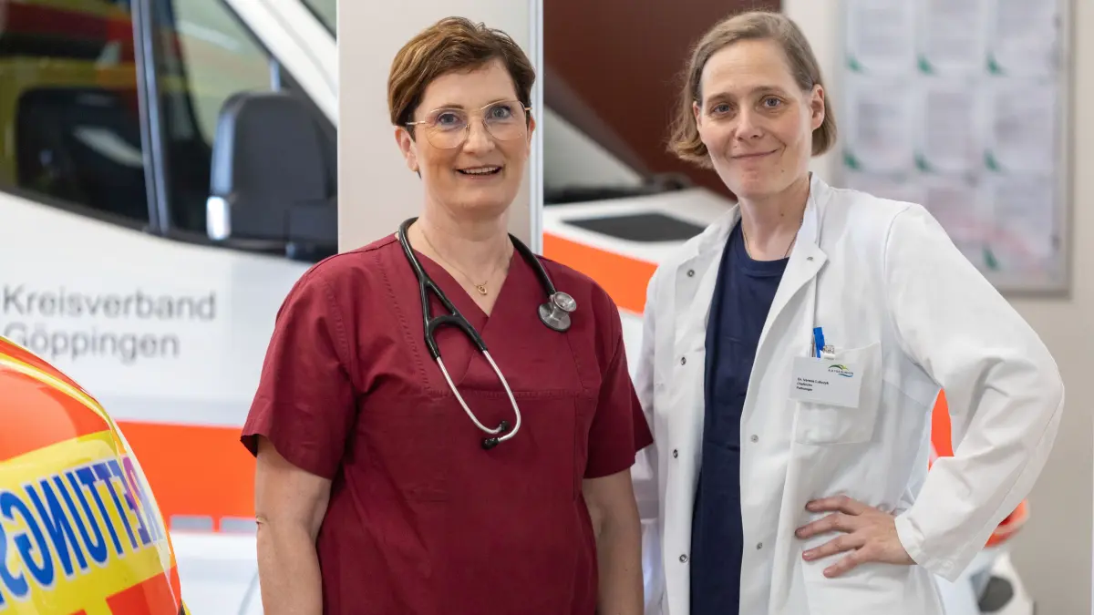 Alb-Fils-Klinikum Klinik am Eichert Chefärztinnen v. li. Dr. med. Katja Mutter Dr. Verena Lubczyk