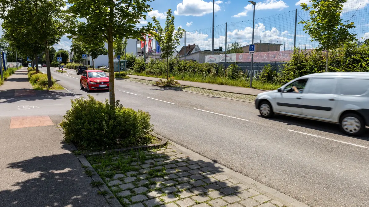 Göppingen Hohenstaufenstr. Parksituation am Stadion GSV