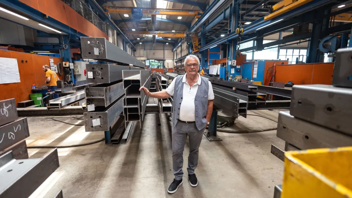 Stahlbau Nägele, Eislingen, 75 Jahre GF Hubert Nägele