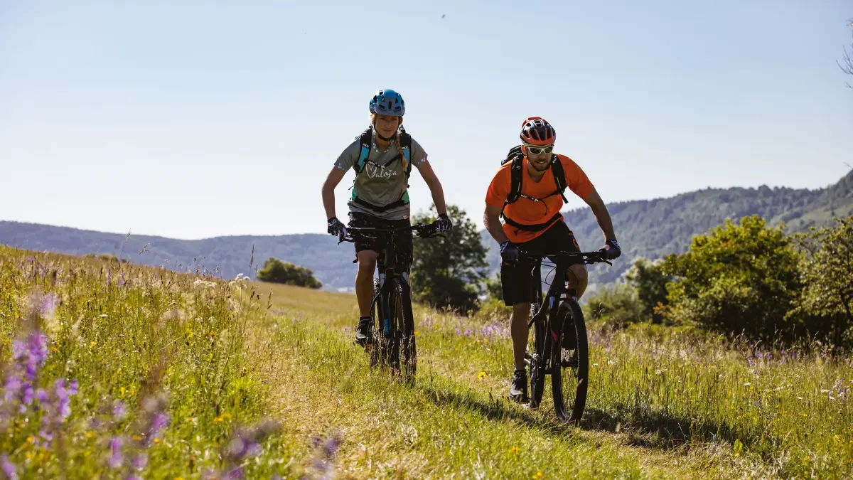 Verschiedene Bike-Touren führen raus in die herrliche Landschaft Albstadts.
