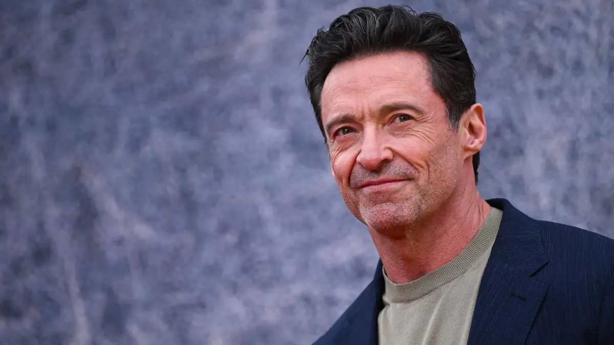 Australian actor Hugh Jackman poses on the red carpet upon arrival to attend the UK sneak peek event for "Deadpool & Wolverine", at the Eventim Apollo, Hammersmith, west London on July 11, 2024 (Photo by JUSTIN TALLIS / AFP)
