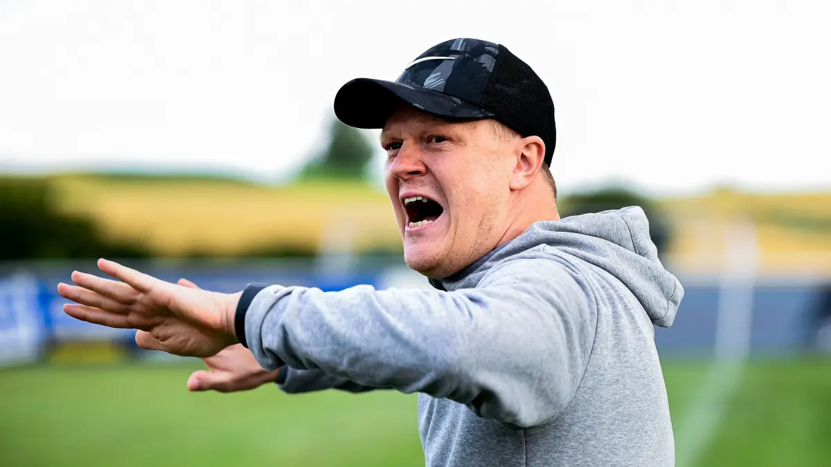 TSF Dornhan vs. TSV Frommern, Fussball, WFV Pokal 1. Runde, Spielzeit 2024/2025, 24.07.2024,: Trainer Jan Dehner, (TSV Frommern) ,
TSF Dornhan vs. TSV Frommern, Fussball, WFV Pokal 1. Runde, Spielzeit 2024/2025, 24.07.2024,
Foto: Eibner-Pressefoto/Andreas Ulmer