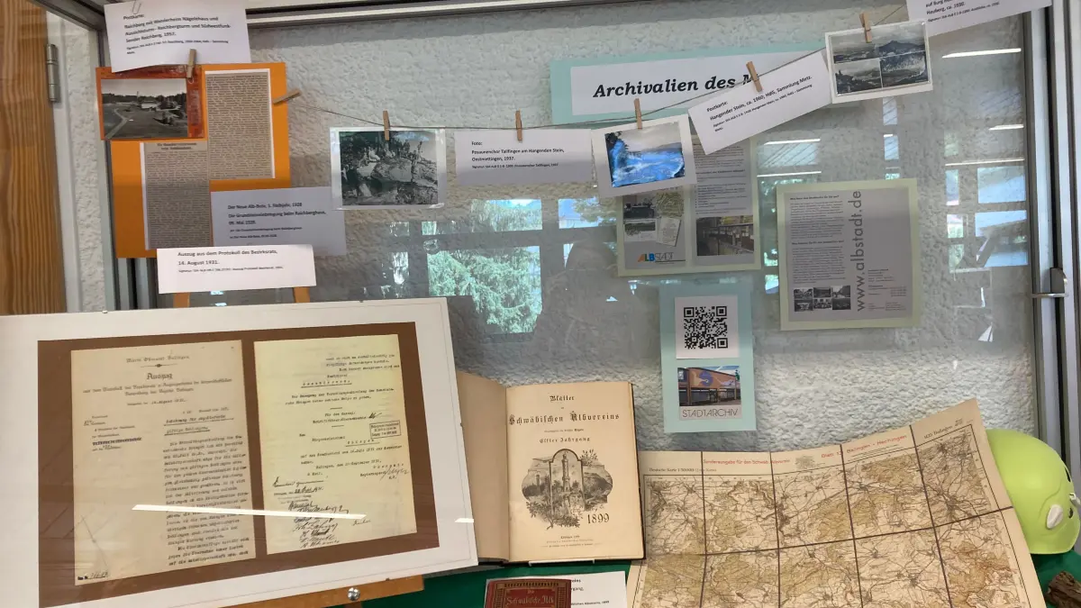 Die Archivalien des Monats August sind im Archiv in Ebingen zur Besichtigung ausgestellt.