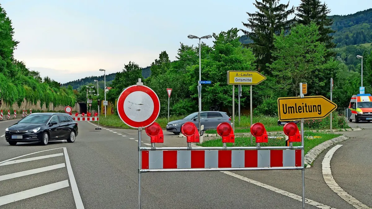 Gesperrt – an diese Beschilderung werden sich die Autofahrer auf der B 463 gewöhnen müssen.