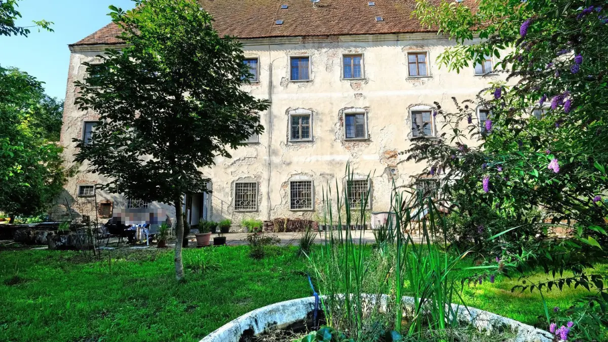 Bietet 2000 Quadratmeter Fläche und 3000 Quadratmeter Garten: Schloss Dellmensingen. ⇥