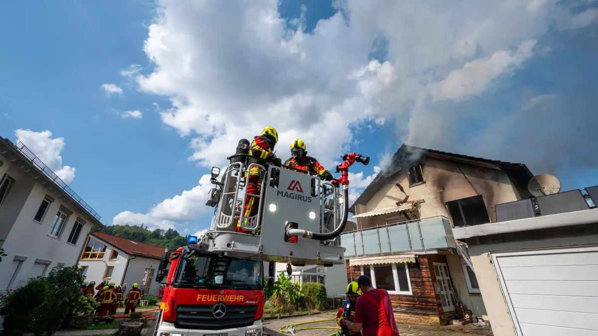 Brand Schubartstraße Gaildorf, 3. September 2024