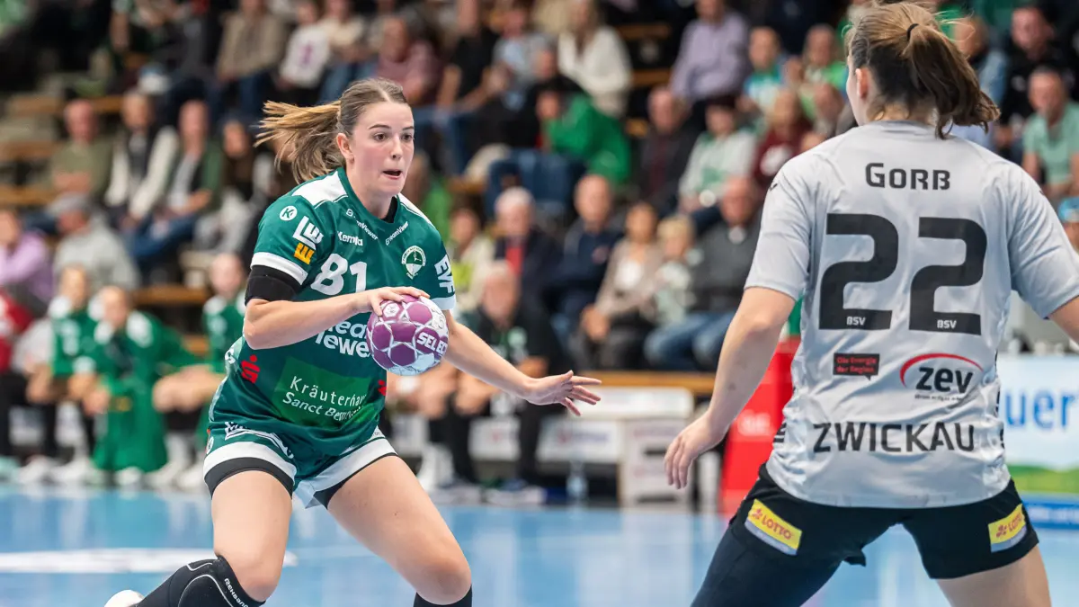 Frisch Auf Goeppingen vs. BSV Sachsen Zwickau, Handball, 1. Bundesliga, Spielzeit 2024/2025, 14.09.2024: Lea Neubrander (Frisch Auf Frauen, #81), Frisch Auf Goeppingen vs. BSV Sachsen Zwickau, Handball, 1. Bundesliga, Spielzeit 2024/2025, 14.09.2024,
Foto: EIBNER/Michael Schmidt