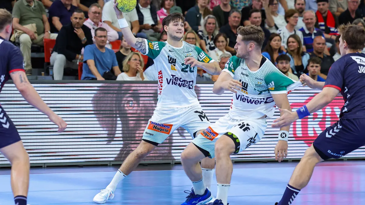 GER, SG Flensburg-Handewitt vs. Frisch Auf Goeppingen, Handball, Bundesliga, Spieltag 3, Saison 2024/2025, 21.09.2024: Ludvig Hallbaeck (Frisch Auf Goeppingen, #20)
GER, SG Flensburg-Handewitt vs. Frisch Auf Goeppingen, Handball, Bundesliga, Spieltag 3, Saison 2024/2025, 21.09.2024
Foto: Eibner-Pressefoto/Ingrid Anderson-Jensen