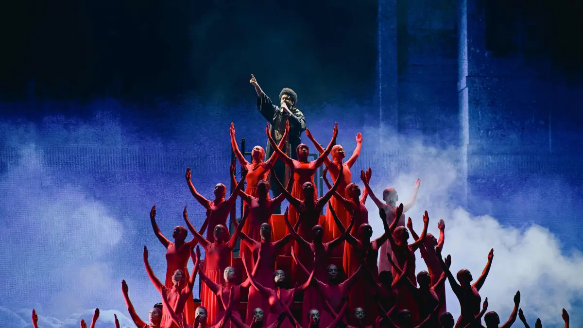 2024 iHeartRadio Music Festival - Show: LAS VEGAS, NEVADA - SEPTEMBER 21: The Weeknd performs onstage during the 2024 iHeartRadio Music Festival at T-Mobile Arena on September 21, 2024 in Las Vegas, Nevada. Bryan Steffy/Getty Images/AFP (Photo by Bryan Steffy / GETTY IMAGES NORTH AMERICA / Getty Images via AFP)
