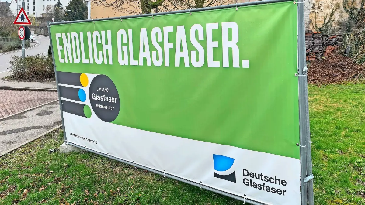 Werbung Deutsche Glasfaser in Horb Nordstetten