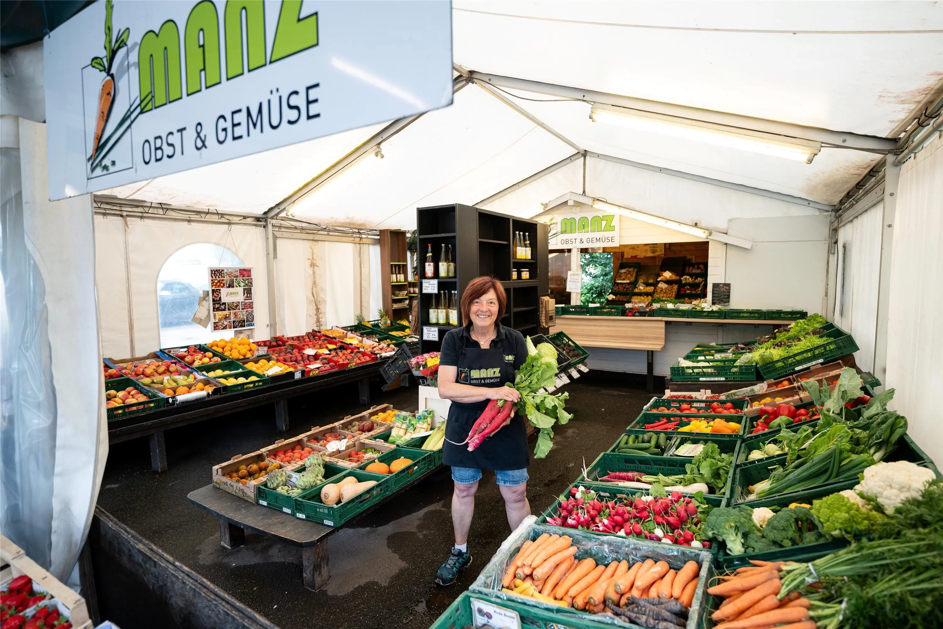 Tübingen · Handel: Obst- und Gemüsestand Manz in der Tübinger Weststadt