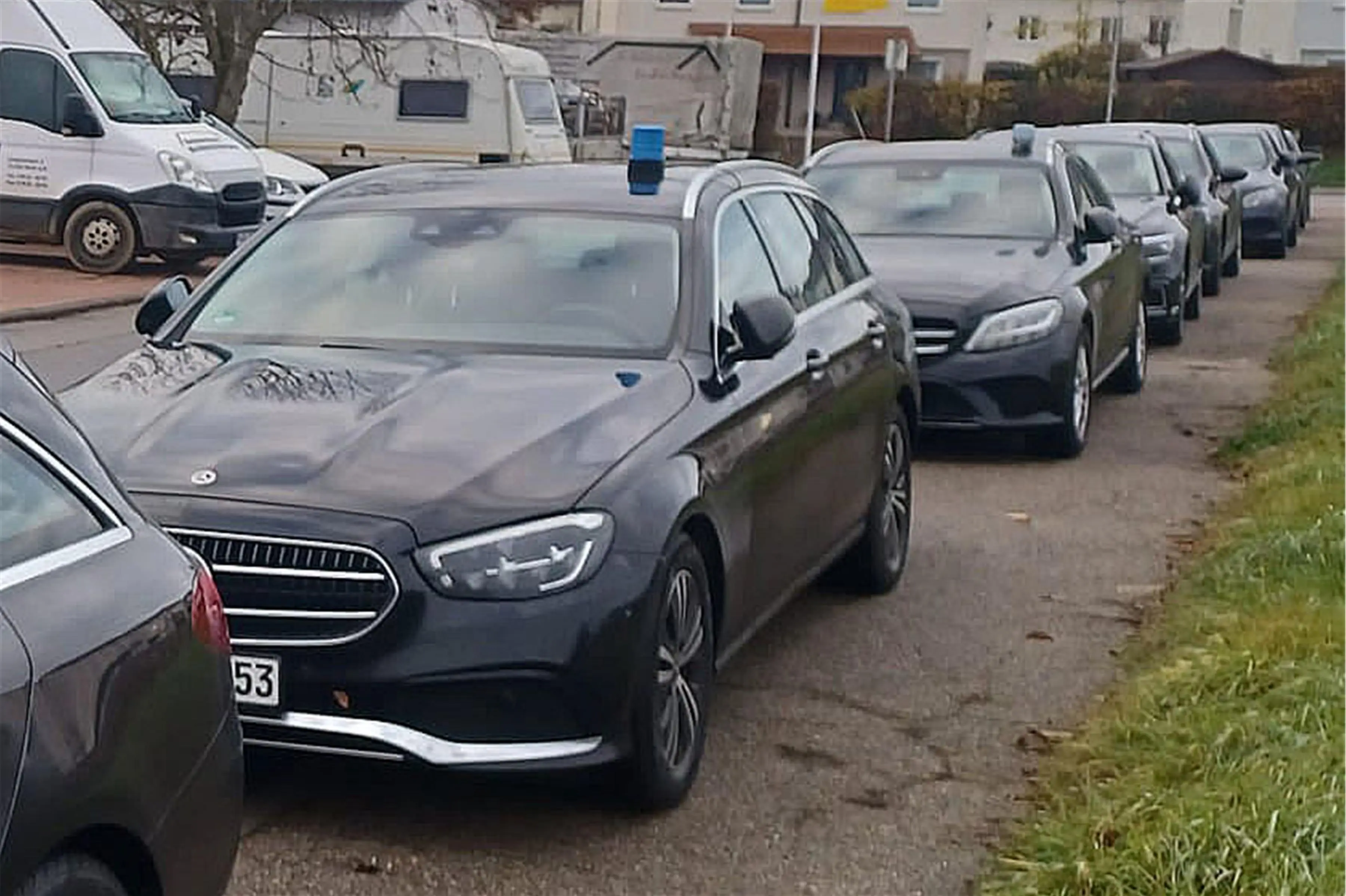 Polizeieinsatz auf dem Hohenberg in Horb. Bild: Manuel Fuchs