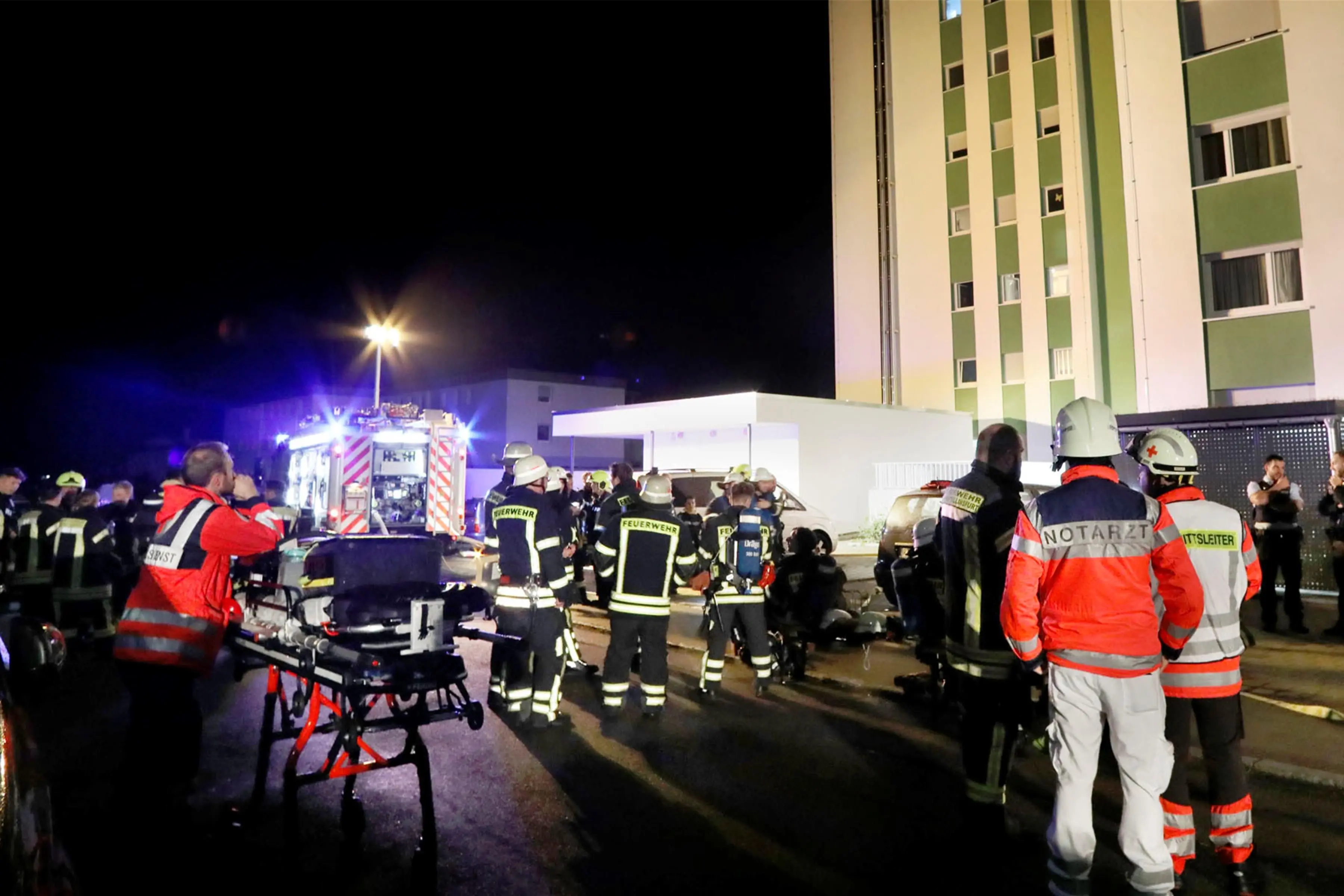 Kellerbrand in einem Hochhaus in Kirchentellinsfurt. Bild: Anne Faden