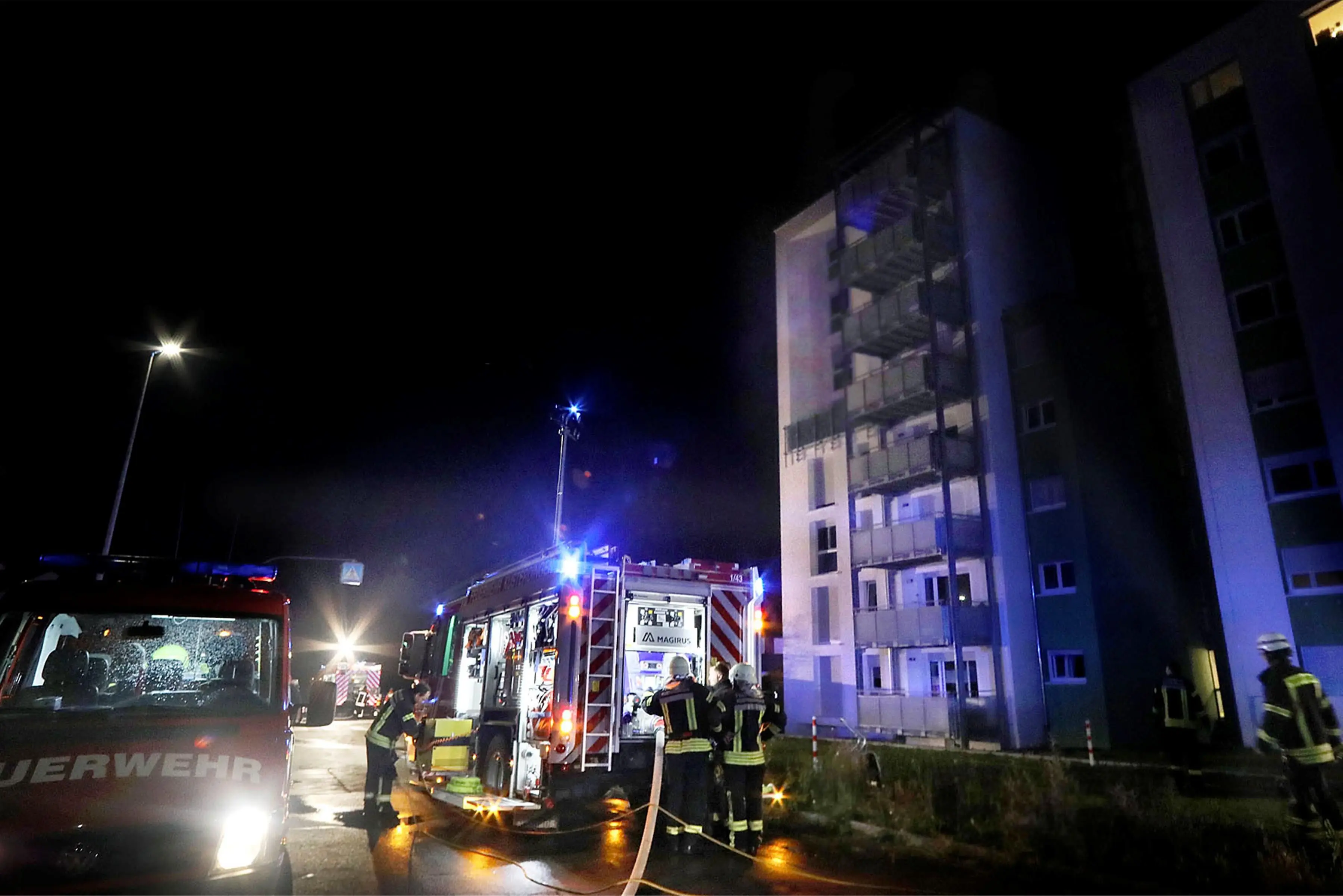 Kellerbrand in einem Hochhaus in Kirchentellinsfurt. Bild: Anne Faden