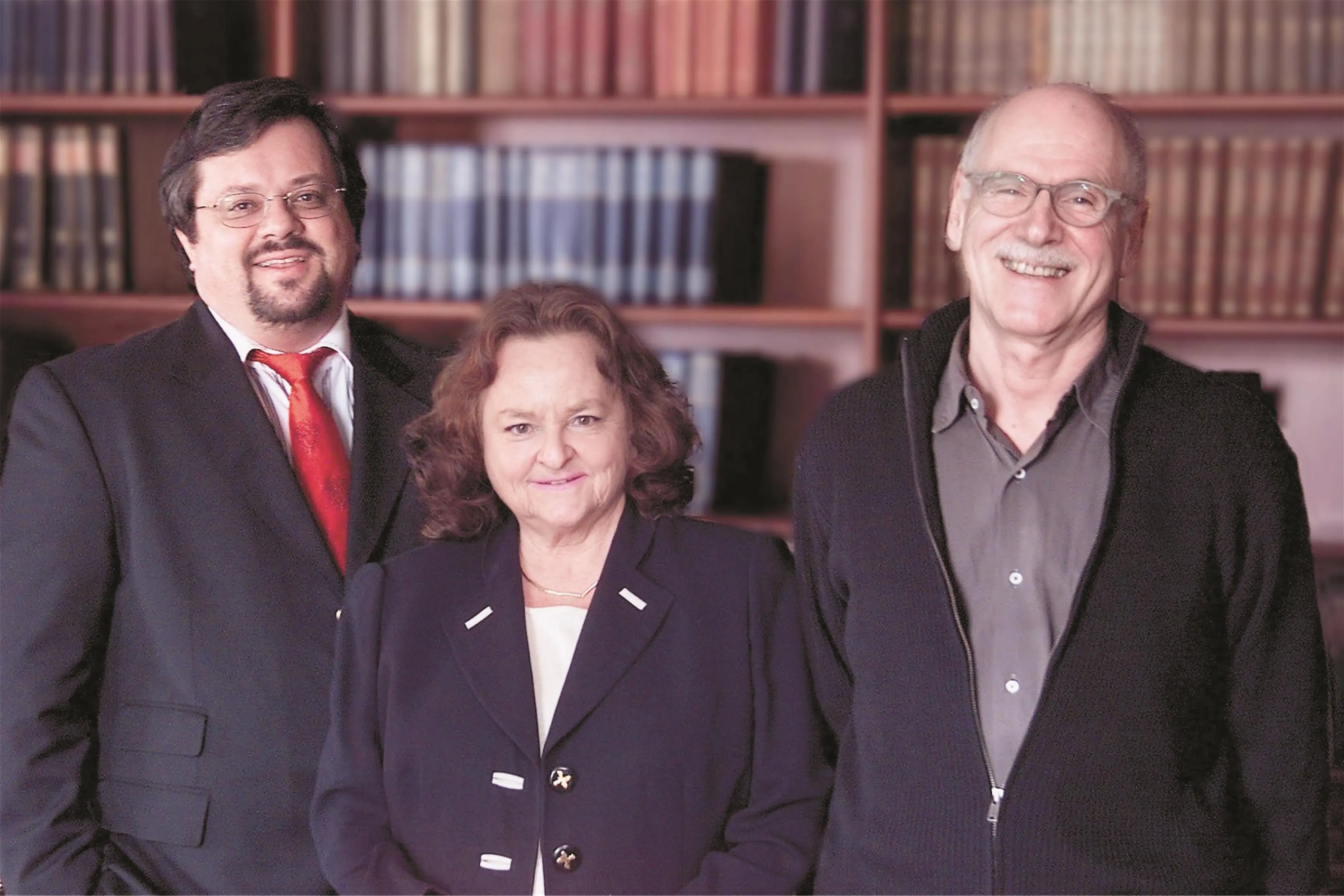 Die ehemaligen Tagblatt Verleger und Geschäftsführer Alexander und Elisabeth Frate und Christoph Müller. Archivbild: Ulrich Metz