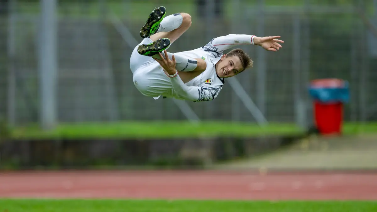 Tor zum 3:1 für den VfR Sulz durch Jonathan Siegel.