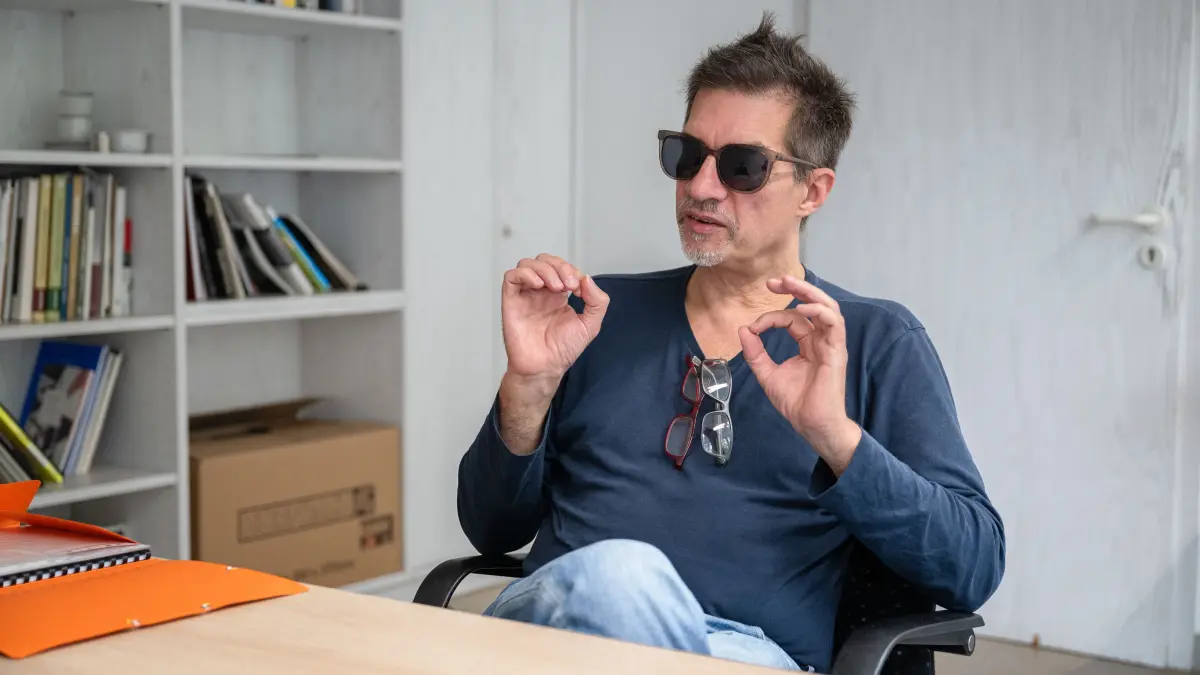 Wochengast Carsten Spanheimer in der Redaktion
