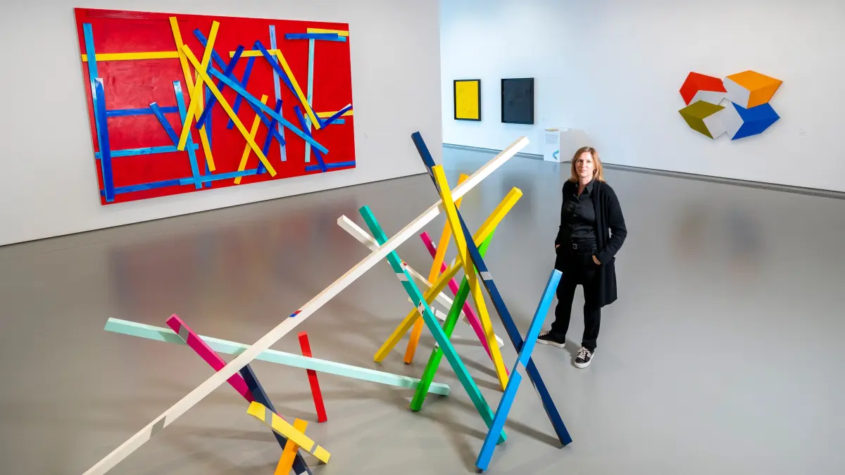 Kunsthalle Weishaupt: Presserundgang Ausstellung "ANYTHING BUT FLAT! Von der Fläche in den Raum"Kathrin Weishaupt-Theopold