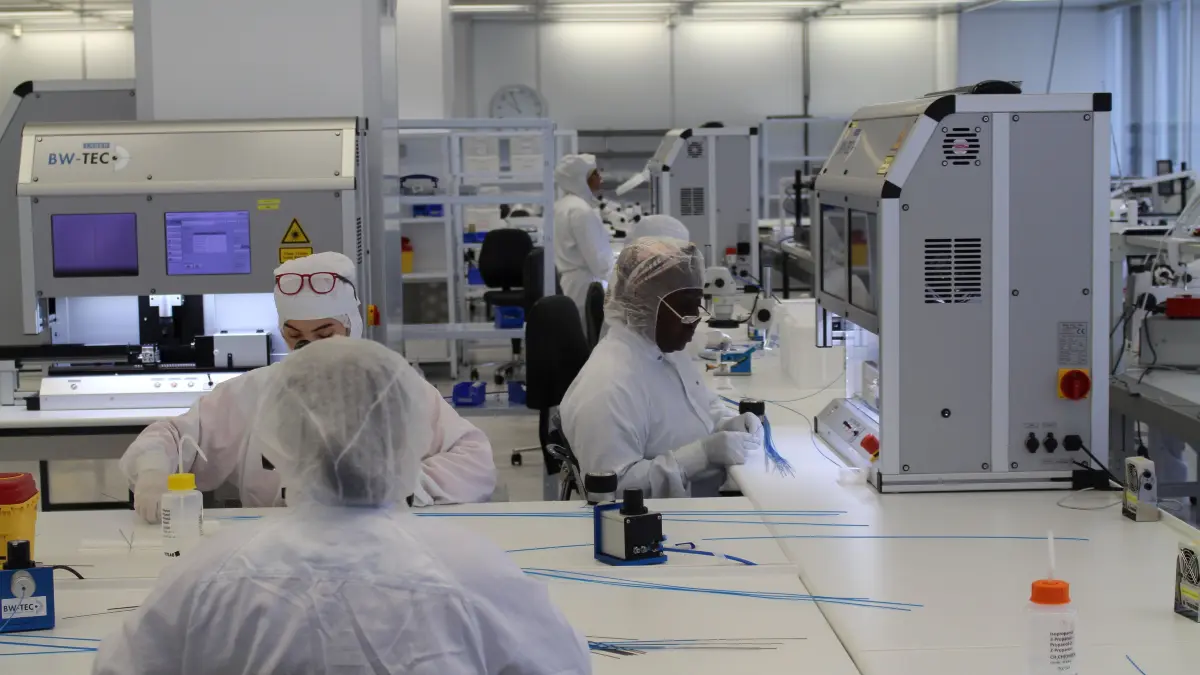 Ein Blick in den Reinraum der Bentley Switzerland AG: ein Teil der Produktion, die mit dem Umzug nach Frauenfeld etwa verdoppelt wurde.