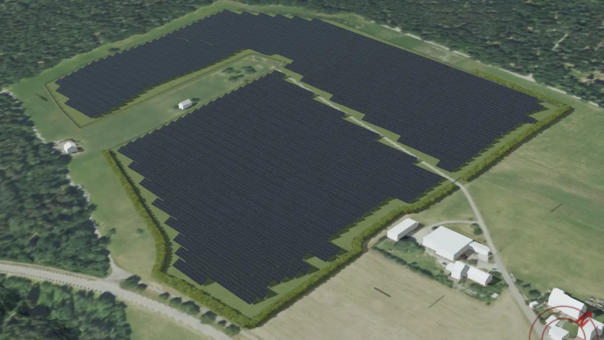 Visualisierung Solarpark Winzenweiler