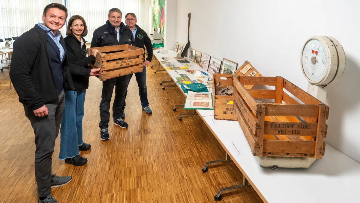 Neu-Ulm, Fruchthof Nagel: Pressekonferenz und Firmenbesichtigung - Firmenjubiläum 75 Jahre