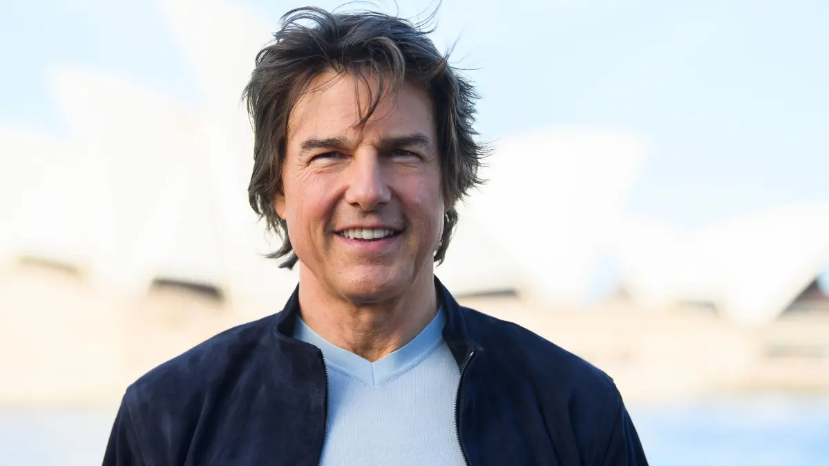 Tom Cruise, Hauptdarsteller von "Mission Impossible - Dead Reckoning Teil eins", aufgenommen bei einem Fototermin zu seinem Film. +++ dpa-Bildfunk +++
