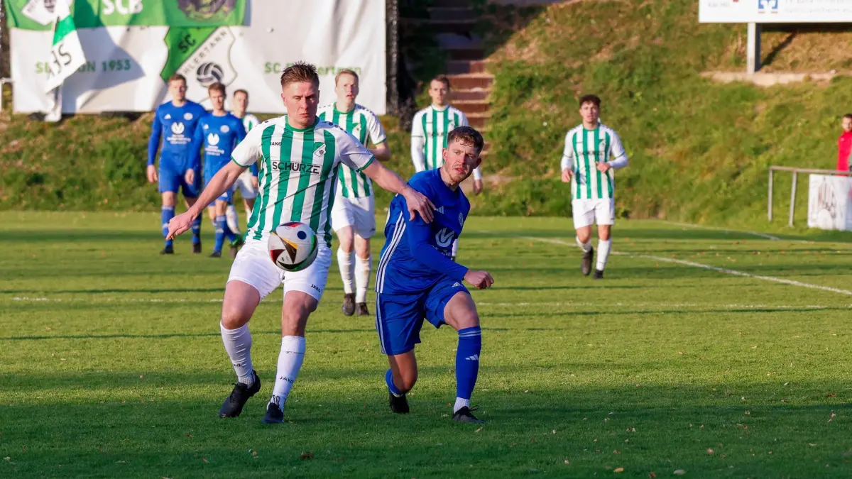 Fußball Bezirksliga SC Bühlertann - TSV Obersontheim, 1:2