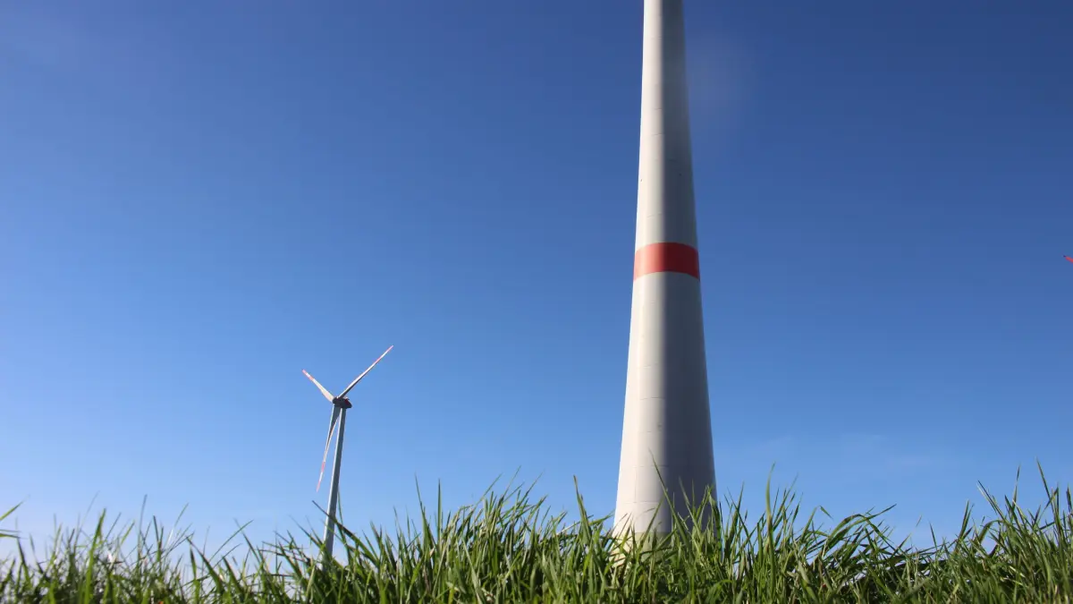 Windenergieanlagen der EE bürgerenergie Braunsbach bei Zottishofen.