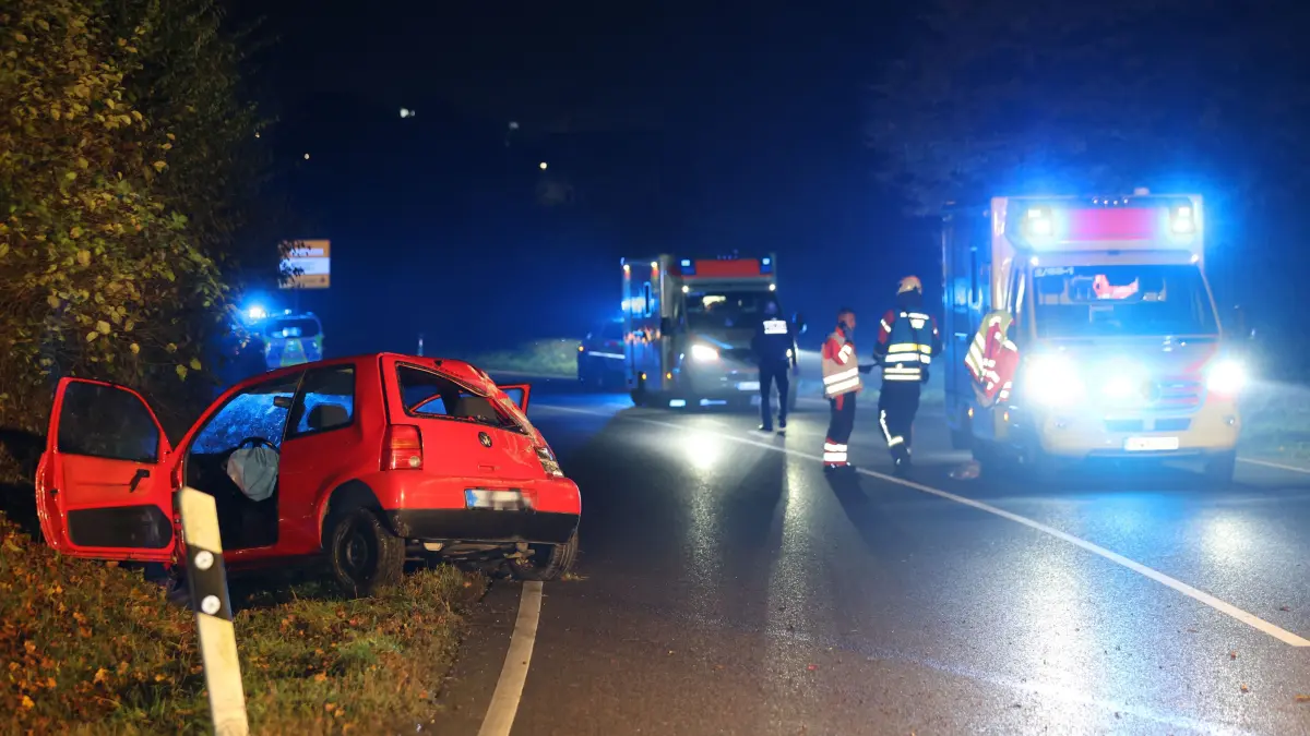 Unfall mit geklautem Auto Ulm 15.11.