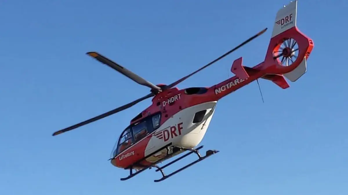 Rettungshubschrauber der Deutschen Luftrettung.