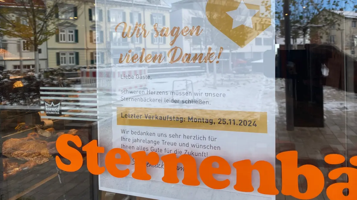 Die verbleibenden Tage des Sternenbäck-Cafés am Hechinger Obertorplatz lassen sich jetzt auch an einer Hand abzählen.