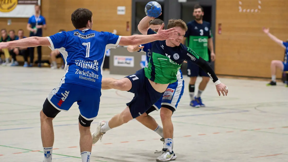 TV Weilstetten - HSG Langenau/Elchingen: Henrik Schenk (HSG, #11),
TV Weilstetten - HSG Langenau/Elchinge, Handball, Männer Oberliga, Baden-Wuerttemberg, Spieltzeit 2024/2025, 23.11.2024
Foto: Eibner-Pressefoto/Rafal Niewienda
