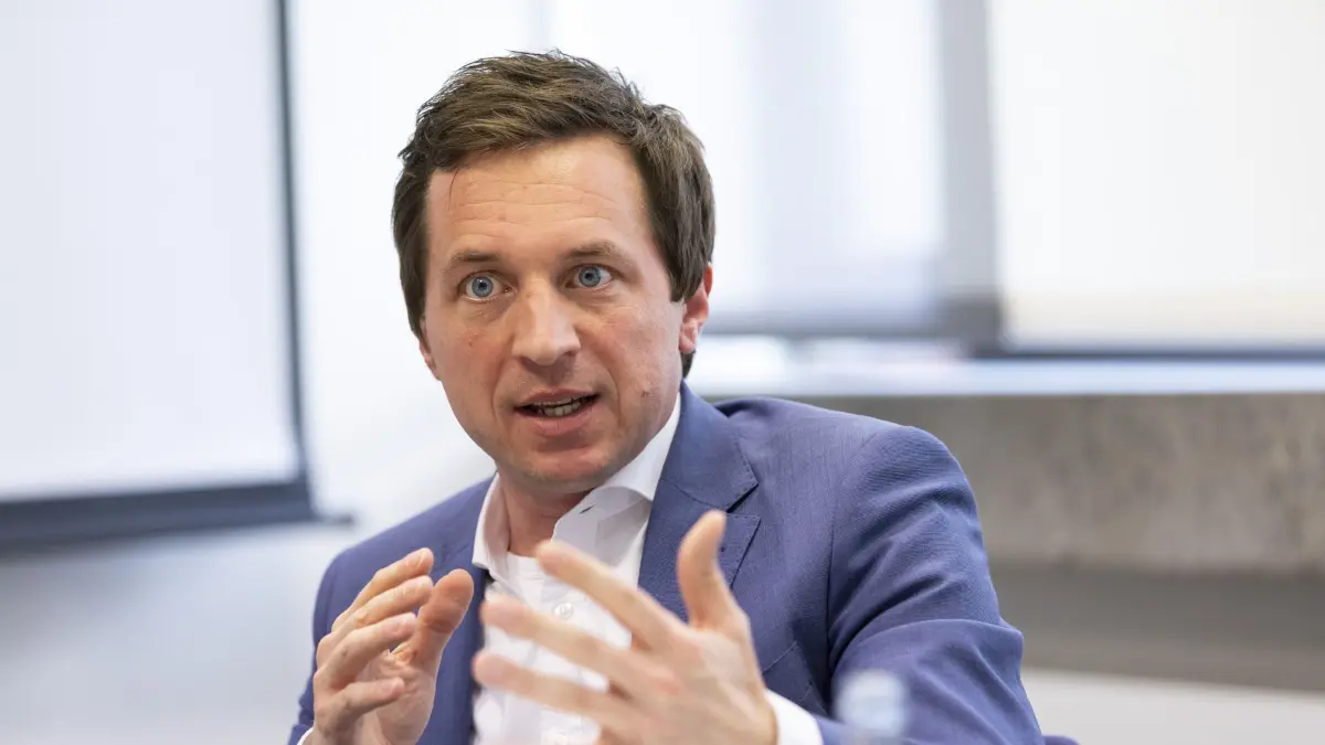 Die SPD-Politiker Andreas Stoch und Sascha Binder im Interview in der GZ-Redaktion