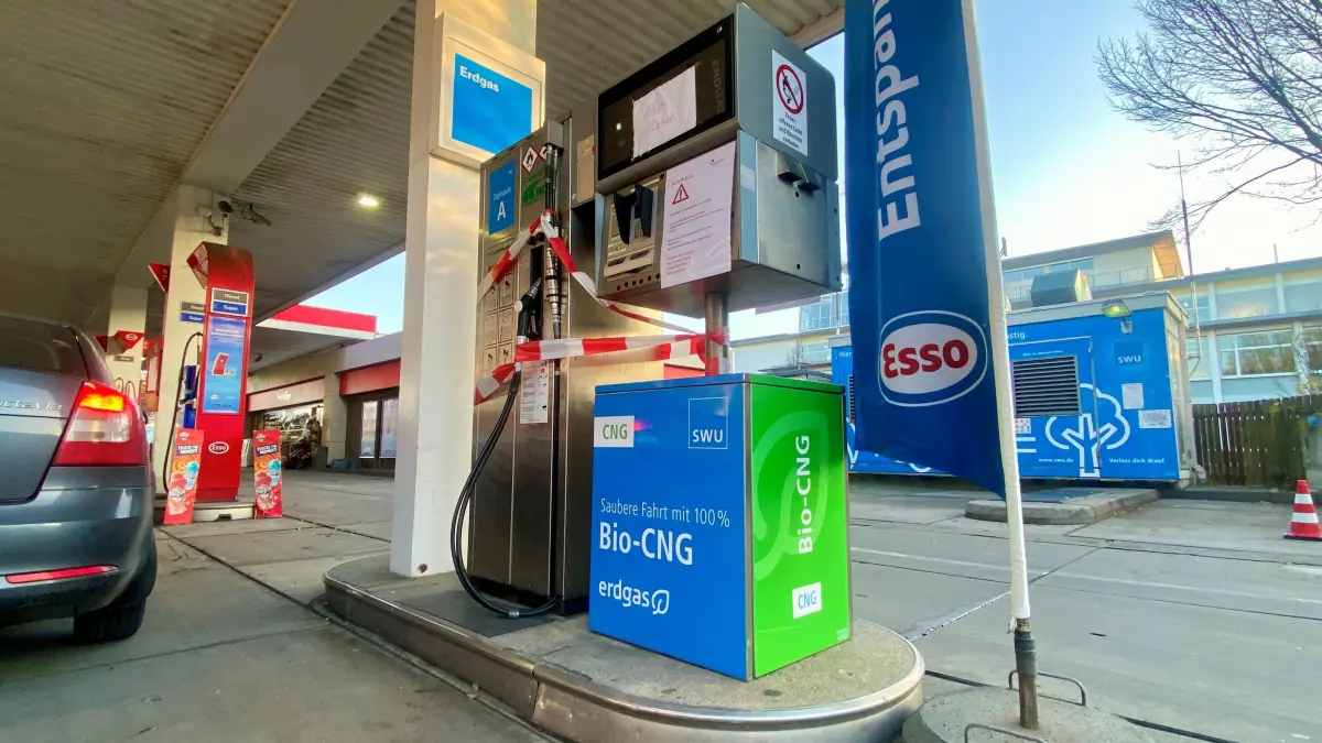 Die Erdgas-Tankstelle am Hindenburgring ist Vergangenheit