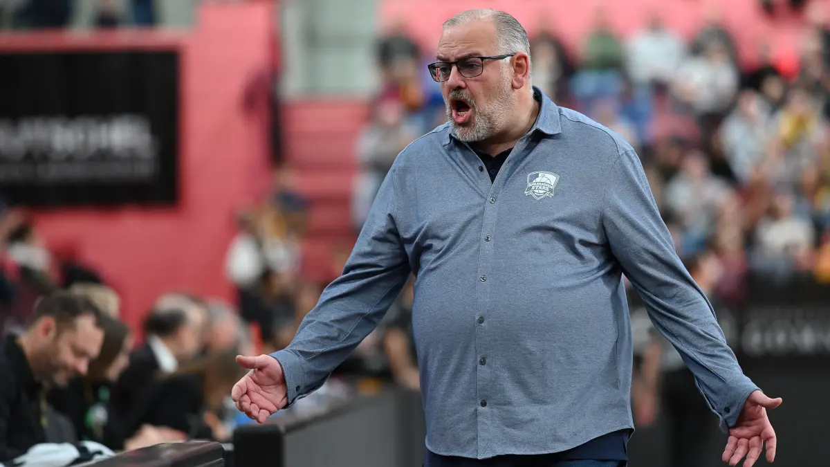 GER, Tigers Tuebingen vs. VfL SparkassenStars Bochum, Basketball, Herren, Pro A, Saison 24/25, 07.12.2024: Felix Banobre (VfL SparkassenStars Bochum, Headcoach)
GER, Tigers Tuebingen vs. VfL SparkassenStars Bochum, Basketball, Herren, Pro A, Saison 24/25, 07.12.2024
Foto: Eibner-Pressefoto/Nicolas Woern