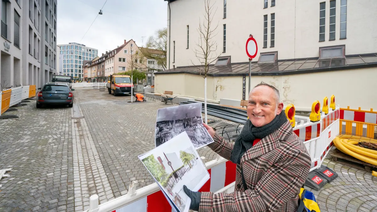 Sanierung Wengengasse: Zweiter Bauabschnitt steht jetzt vor dem Abschluss (und der Winterpause), Treffen mit Dirk Feil von der SAN vor Ort