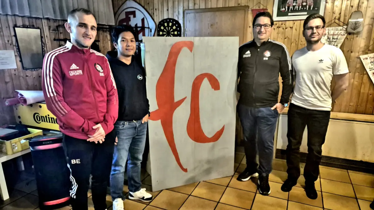 Der Vorstand des FC Horb: Benjamin Ehnis, Karl-Odom Veng, Stefan Mauz und Ellis Sander (von links).
