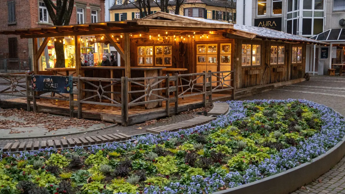 Göppingen/Spitalplatz Fondue und Raclette Aura Chalet