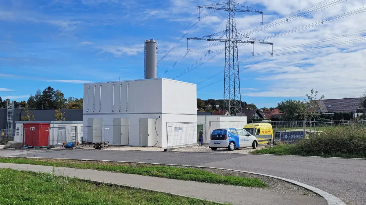 Die modular aufgebaute Energiezentrale in Wullenstetten.