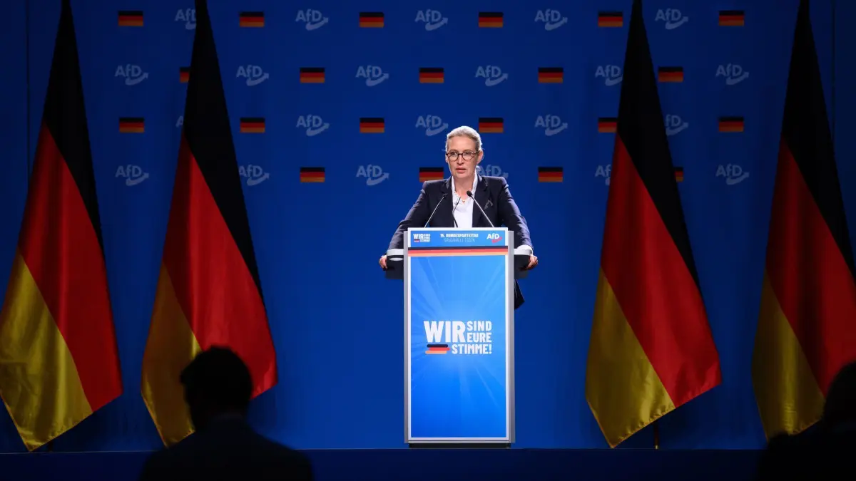 Bundesvorsitzende Alice Weidel AfD-Bundesparteitag