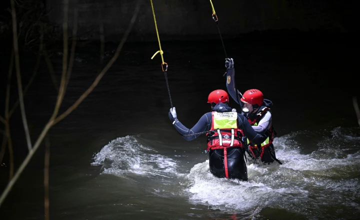 Rettungskräfte suchen mutmaßlich vermisste Person in Neckar