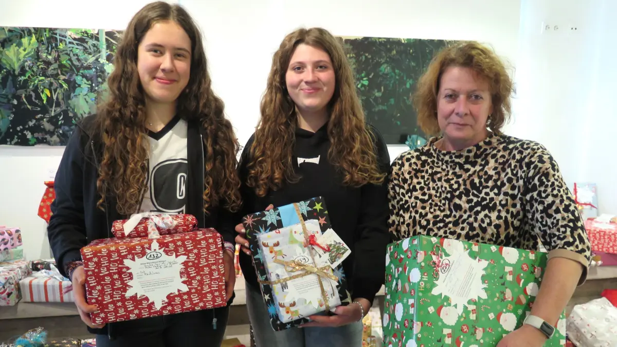 Mara Eberle, Emely Teufel und Mikaela Schlegel (von links)