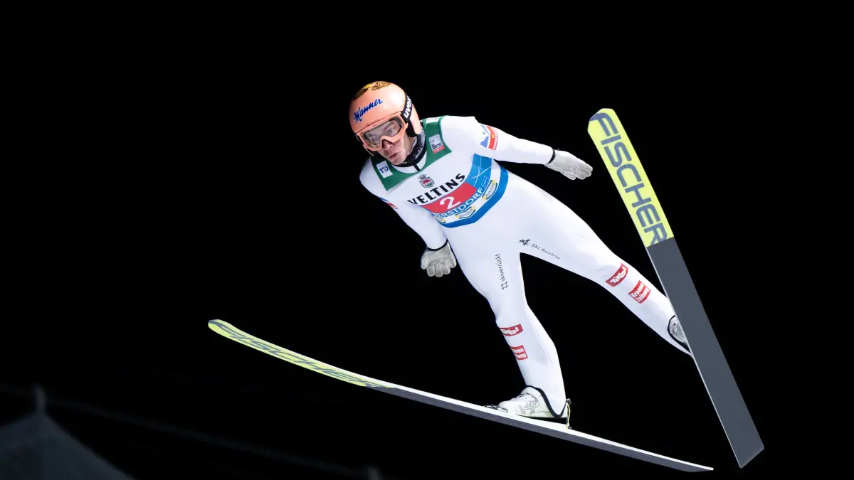 GER, FIS Viessmsann Skisprung Weltcup, Vierschanzentournee Auftaktspringen Oberstdorf, Wettkampf Einzelspringen, Saison 2024/2025, 29.12.2024: KRAFT Stefan (Oesterreich), GER, FIS Viessmsann Skisprung Weltcup, Vierschanzentournee Auftaktspringen Oberstdorf, Wettkampf Einzelspringen, Saison 2024/2025, 29.12.2024
Foto: Eibner-Pressefoto/Michael Memmler