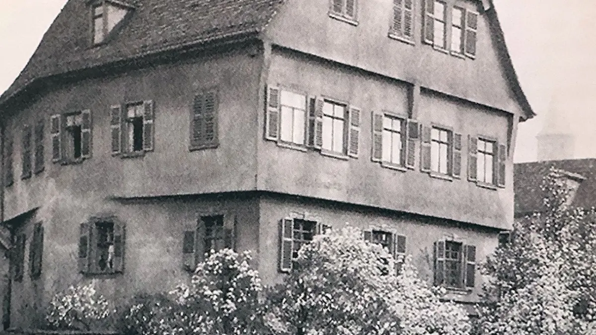 Der Göppinger Storchen vor dem Jahr 1939.