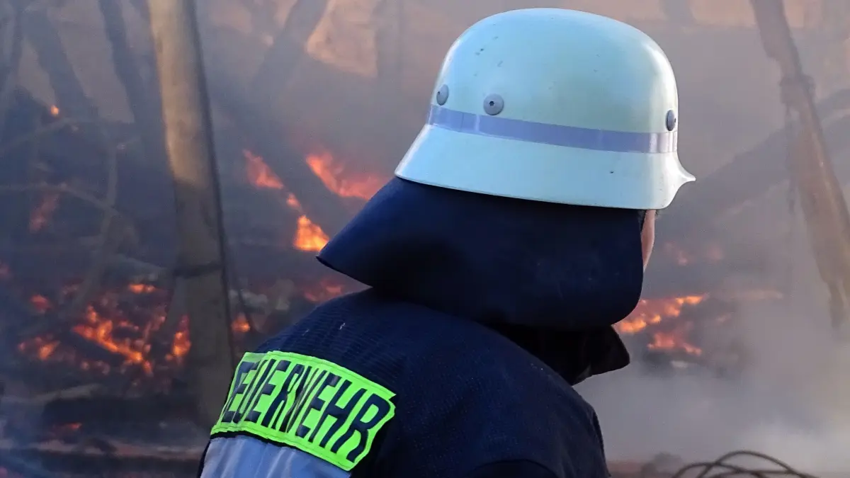 Großbrand: Großbrand in Böhmweiler bei Schrozberg